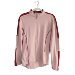Pearl Izumi Jacket‎ Womens L Pink Cycling Thermal Full Zip
